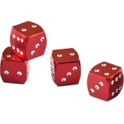 Resim Cuticate 4 Paket Zar Toz Vana Kapaklar Çifti Vw Araba Bisiklet 80'İn Yenilik Eğlenceli Retro Kırmızı (Yurt Dışından) 