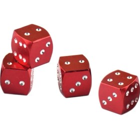 Resim Cuticate 4 Paket Zar Toz Vana Kapaklar Çifti Vw Araba Bisiklet 80'İn Yenilik Eğlenceli Retro Kırmızı (Yurt Dışından) 