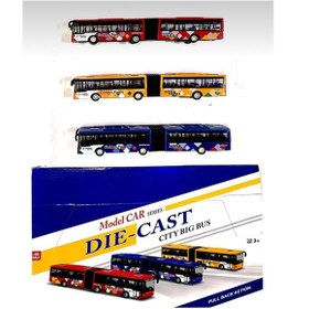 Resim Metal Oyuncak Otobus 22 Cm Çek Bırak Metrobüs 