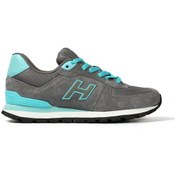 Resim Hammer Jack Peru Hakiki Deri Gri - Mavi Kadın Spor Ayakkabı 102 1 - 546957168 