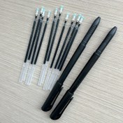 Resim Gizemli Kaybolan Mürekkep Fonksiyonlu, Oluklu Kaligrafi Alıştırma Defterleri ve İzleme Kitapları İçin Uygun - 12'li Set (2 Kalem Tutucu ve 10 Yedek Uç) - Dolum Kapak Renkleri Rastgele 