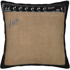 Resim 1 adet Glam Style Gitar Amfi Yastık Kılıfı, Dokuma Polyester, Makinede Yıkanabilir, Dekoratif Fermuarlı Yastık Kılıfı Müzisyen, Gitarist, Rahat Oturma Odası ve Yatak Odası İçin - İç Dolgu Dahil Değildir 