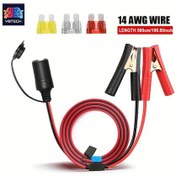 Resim Xuweiwei New 2468 14awg Sigorta Tutuculu 100a Timsah Çene Pense 500cm/197ınch 