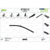 Resim Valeo Silecek Süpürgesi Ön 65cm X1 Muz Tipi Hydroconnect Çoklu Bağlantılı Üniversal Hf65 Ferrg 