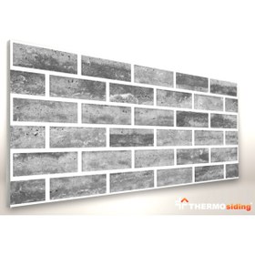 Resim THERMOSİDİNG 10 Adet Düz Tuğla Taş Strafor Duvar Kaplama Paneli 100x50x2 Cm Dt121 