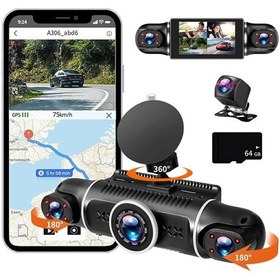 Resim Raynox Araç Kamerası - 4 Kameralı - Gps Takip - G Sensör - 1080p Kayıt - Wifi - Özellikli - Y10 