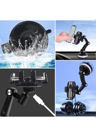Resim Jel Vantuzlu Cama Takılabilen Güçlü 360 Derece Dönebilen Ayarlanabilir Araç Içi Vantuzlu Telefon Tut Çok Renkli 
