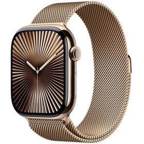 Resim Apple Watch Series 10 GPS + Cellular 46 MM Titanyum Kasa Milano Loop S/M Akıllı Saat (Apple Türkiye Garantili) 