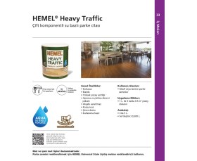 Resim Hemel Heavy Traffic Çift Komp. Aqua Döşeme Cilası 5 Lt Ipek Mat 