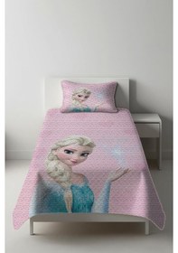 Resim Parlak Kadife Kumaş Tek Kişilik Çocuk Yatak Örtüsü Seti 2 Parça Tky0017 Çok Renkli 