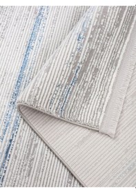 Resim Saraz Halı Vals Mavi Salon Halısı Koridor Kesme Yolluk Yumuşak Doku Kaymaz Tozumaz Dokuma Makine Halısı Yolluk 