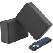 Resim Fortunelane 2'lik Yoga Bloğu Ve Kayış Seti - Pilates, Esneme Ve Denge İçin Destek 