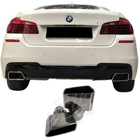 Resim Bmw F10 Gt550 Kare Egzoz Ucu Takımı F10 Egzos F10 Egsoz Başlığı 
