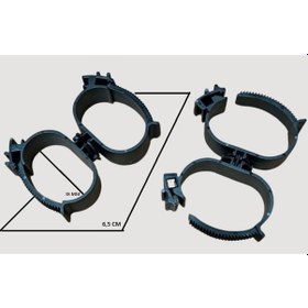 Resim Üniversal Kablo Hortum Cırtlı Kelepçe İççap:38mm ,boy:6,5cm 5 Ad 
