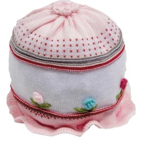 Resim Bay Şapkacı Kız Bebek Triko Bere 