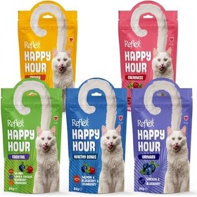 Resim Reflex Happy Hour 5 Çeşit Kedi Ödül Maması 5 x 60 G 