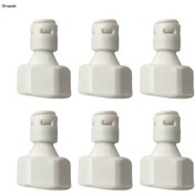 Resim 3x 6 Adet Tüp Küresel Vana Hızlı Bağlantı Bağlantısı 1/4-inç 1/2-inç Dişli Konnektör Vanası Başlangıç Su Sistemi 