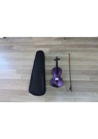 Resim Keman Simli Lila Tam Boy 4/4 Kalite Keman 