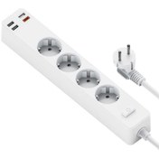 Resim Nezih Case Power Strip 3 Usb 1 Typce Çıkışlı Uzatmalı Priz 