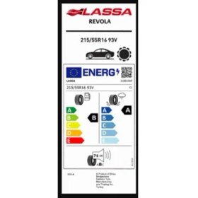 Resim Lassa 215/55 R16 93V Revola Oto Yaz Lastiği (Üretim Yılı:2025) 