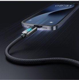 Resim Mcdodo CA-5250 3A Usb Apple iPhone Uyumlu Şarj Hız Göstergeli Şarj Data Kablosu 1.2 M Siyah 