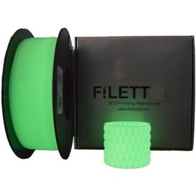 Resim Filetto Pla+ Glow Yeşil Fosforlu Filament 1.75mm 1kg 