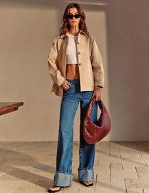 Resim Beige Elegance Trençkot - Bej / L 