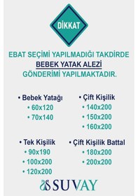 Resim %100 Pamuk Sıvı Geçirmez Kapitone Lastikli Alez Tek Ve Çift Kişilik Kapitoneli %100 Pamuklu Yatak Alezi Beyaz 