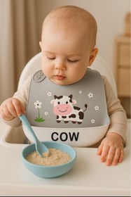 Resim Kitchen Pembelia Silikon Bebek Mama Önlüğü Çocuk Mama Önlük Leke Tutmaz Yıkanabilir 