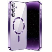 Resim For Samsung için uygun for galaxy modelleri A56, A55 5G, A35 5G, A15, A25, A16, A05S, A05, A06 için Kamera Lensi ile Ayırt Edici Manyetik Telefon Kapağı 