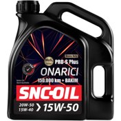 Resim Snc Oil 150.000 Km+ Pro S Plus Onarıcı Heavy Duty 15W-50 Motor Yağı 4 Litre 