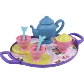 Resim Toys Çaydanlıklı Ve Tepsili Çay Fincan Seti Oyuncak Çay Vakti Piknik Evcilik 4040 