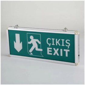 Resim Cata EXIT ÇIKIŞ AŞAĞI (4 SAAT AKÜLÜ) 