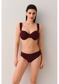 Resim Suwen Nora Balenli Bikini Üst Sb25660080080 Mürdüm 