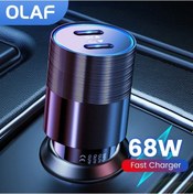 Resim Prestigegoods 68w Çift Usb Tip-c Araç Şarj Cihazı, Metal Otomatik Pd Adaptör, Hızlı Şarj, İphone 13/12 Uyumlu, Araba Ve Cep Telefonu İçin 