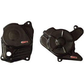 Resim GP Kompozit Bajaj Pulsar NS 200 2011-2024 Uyumlu Karbon Fiber Motor Koruma Kapağı Siyah 