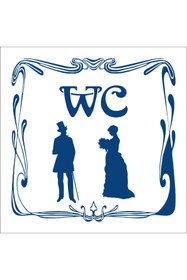 Resim Burada Medikal ve Reklam Wc Lavabo Tuvalet Yönlendirme Etiket Sticker Yapıştırma 15x15cm 