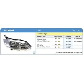 Resim Ayfar-303335 - Far Sol Motorlu P301 12 