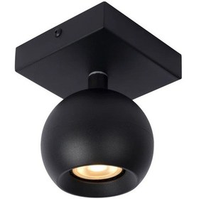 Resim Rsylight Metal Retro Siyah Tavan Plofyoner Tavan Duvar 180 Derece Hareketli Modern Spor Led Avize Günışığı Ampullü Siyah 