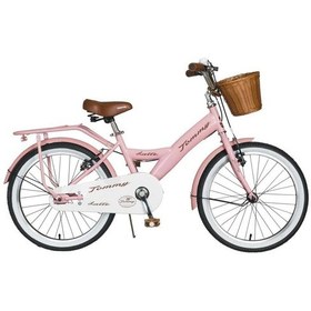 Resim TommyBike Latte Hasır Sepetli, Deri Elcikli 20 Jant Çocuk Bisikleti, 6-9 Yaş Çocuk Bisikleti 