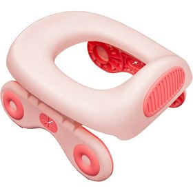 Resim Seyahat Tipi Taşınabilir Bebek Lazımlık Oturağı,Katlanabilir & Hijyenik Tasarım - Açık Pembe 