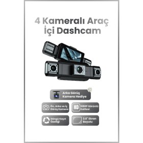 Resim Seyutech Araç Içi Hd Kamera 4 Kameralı Wifi Özellikli 1080P Full Hd Gece Görüşlü G-Sensör Dashcam 