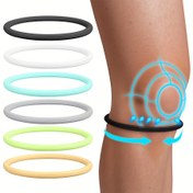 Resim 2 Adet Patella Destekleyici Diz Kayışı - Rahat Destekli, Hafif Tenis, Koşu, Atlama, Futbol ve Basketbol için Silikon Malzemeli Diz Bağları 