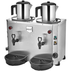 Resim Remta DE15 Jumbo 9+9 L Çift Kazanlı Çay Makinesi 