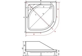 Resim Shower Oval Oturmalı Duş Teknesi 110*110 