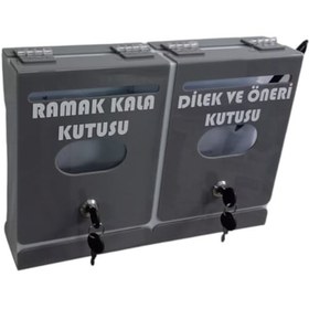 Resim Gri Ramak Kala Dilek Öneri Kutusu 