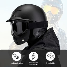 Resim 6 Renk Seçeneğiyle Çıkarılabilir Çok Amaçlı Maske, Yüksek Netlikli Nefes Alabilen Tasarım ve Esnek Kayışlar ile Rahat Kullanım. Cosplay Tutkunları İçin İdeal ve Tatil veya Doğum Günü Hediyesi Olarak Mükemmel 
