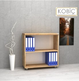 Resim KOBİÇ Dosya Dolabı Açık Raflı 80x35x80 Cm (MEŞE) 