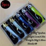 Resim 1 adet/5 adet Set Kutu 30g Bitmiş Bay Bıçak Yem Dayanıklı Anti-korozyon Yumuşak T-kuyruk Balıkçılık Yemi Bionik Balık Yumuşak Yem Deniz Balıkçılığı Tekne Balıkçılığı Tatlısu Buz Balıkçılığı İçin Uygun Levrek, Hamsi, Karp vb. Büyük Agresif Balıklar Yaşlılara Noel/Yeni Yıl/Sevgililer Günü Hediyeleri Gönderin 