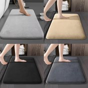 Resim Kaymaz, Hızlı Kuruyan, Emici Banyo Paspası - Yumuşak Polyester, Makine Yıkamalı, Makine Yapımı, Dikdörtgen, Kaymaz Paspas|Yumuşak Dokulu Paspas|Polyester Lifli Paspas 